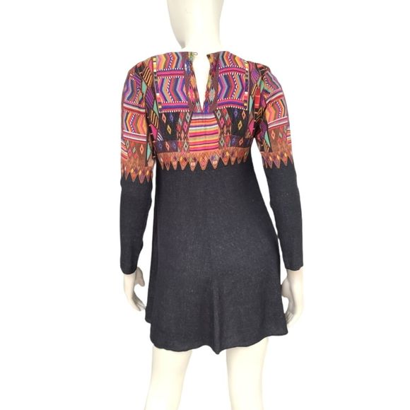 Cynthia Vincent Boho Tribal Print Mini Dress size XS - Picture 5 of 8